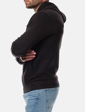 Gilet zippé à capuche