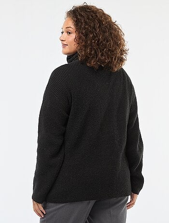 Gilet zippé à col camionneur