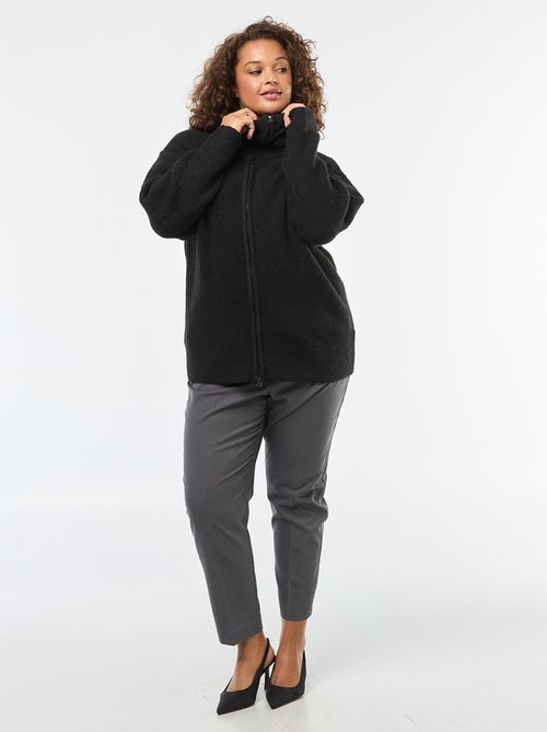 Gilet zippé à col camionneur - Kiabi