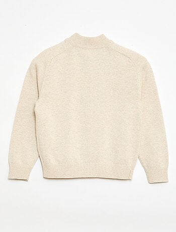 Gilet zippé à col montant