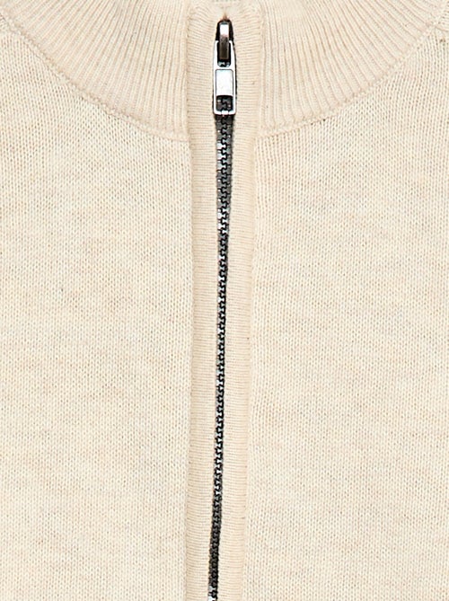 Gilet zippé à col montant - Kiabi