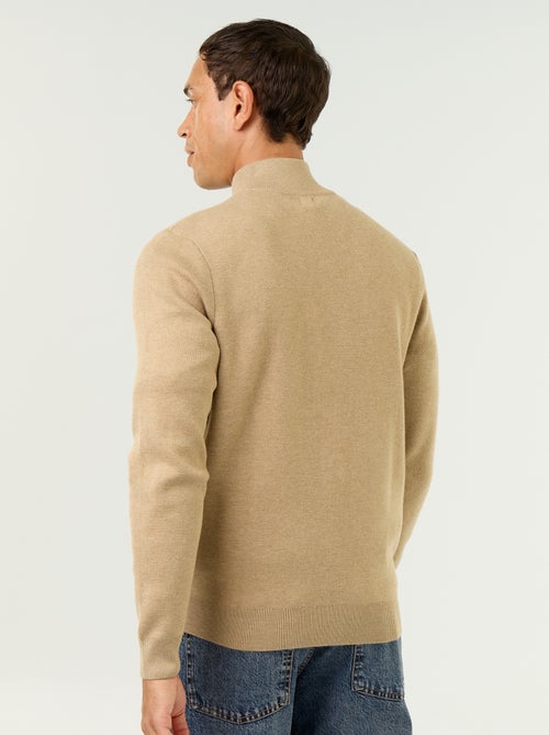Gilet zippé à col montant - Kiabi