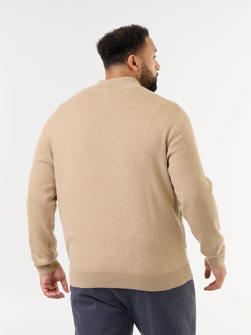 Gilet zippé à col montant - Kiabi