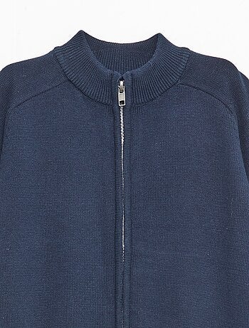 Gilet zippé à col montant