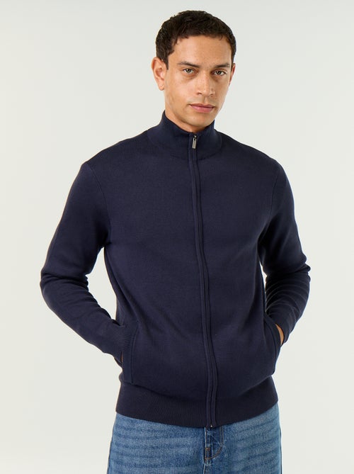 Gilet zippé à col montant - Kiabi