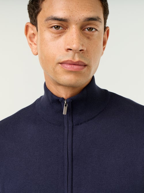 Gilet zippé à col montant - Kiabi