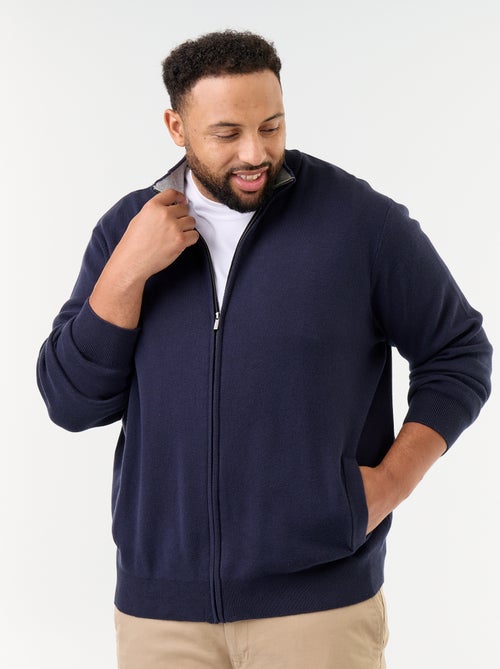 Gilet zippé à col montant - Kiabi