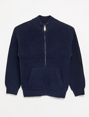 Gilet zippé à col montant