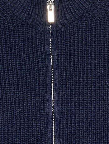 Gilet zippé à col montant