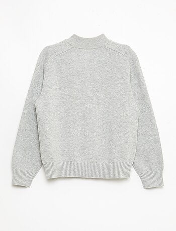 Gilet zippé à col montant