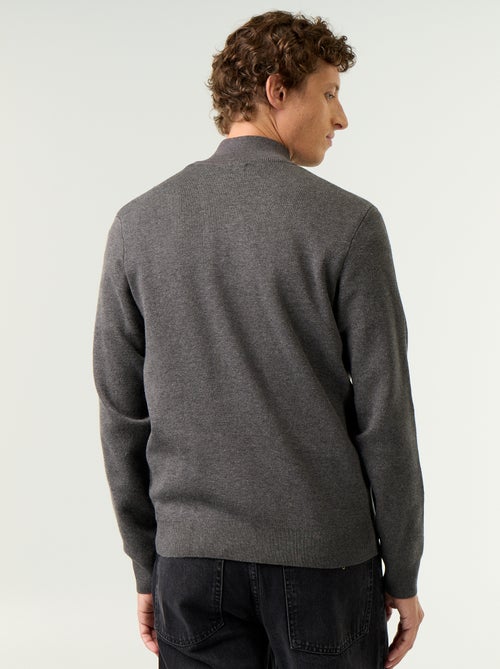 Gilet zippé à col montant - Kiabi