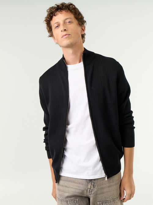 Gilet zippé à col montant - Kiabi