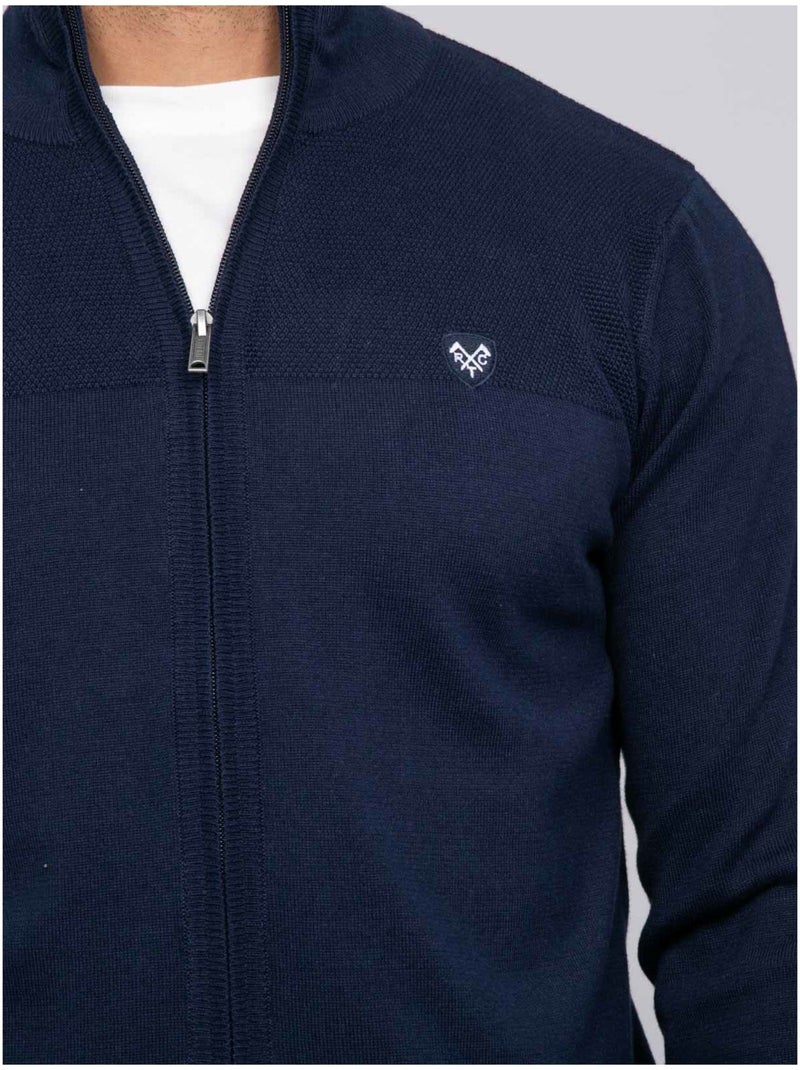 Gilet zippé amoulin Bleu marine - Kiabi