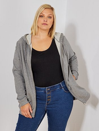 Gilet zippé avec capuche