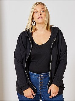 Gilet zippé avec capuche - Kiabi