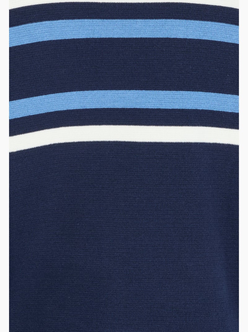 Gilet zippé col montant - Damart Bleu marine - Kiabi