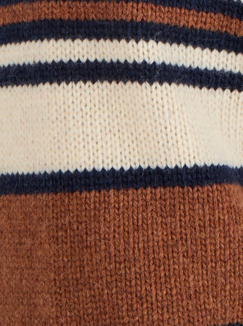 Gilet zippé col montant 50% laine - Damart - Kiabi