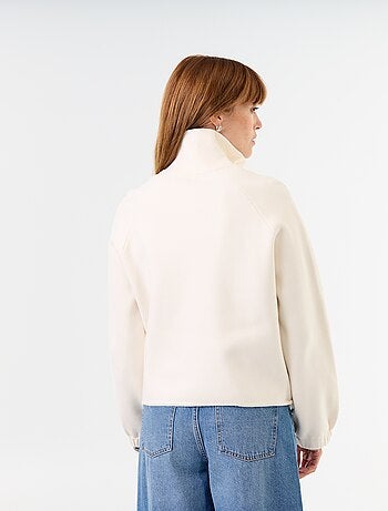 Gilet zippé col montant