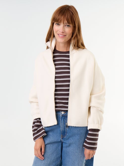 Gilet zippé col montant - Kiabi