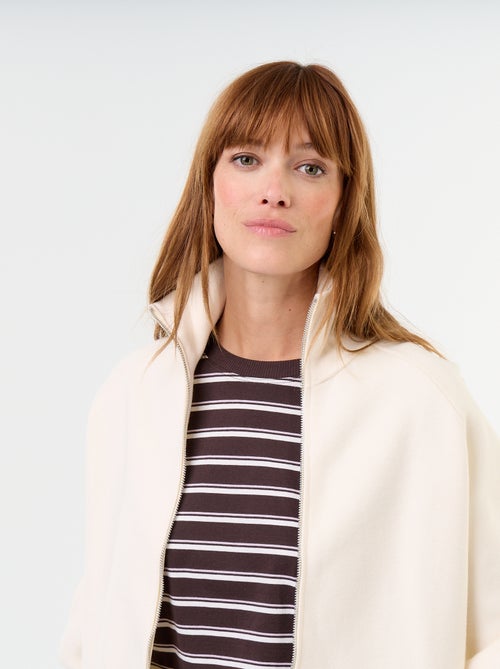 Gilet zippé col montant - Kiabi