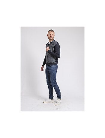 Gilet zippé col montant bi-matière WILOFTI