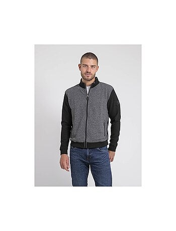 Gilet zippé col montant bi-matière WILOFTI
