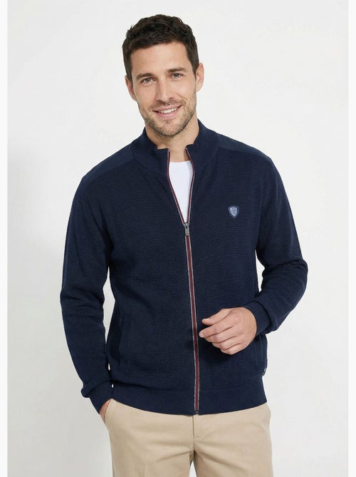 Gilet zippé col montant coton - Afibel - Kiabi