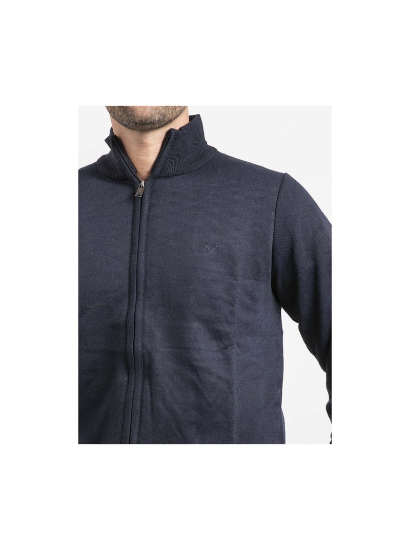 Gilet zippé col montant LAMELVIN Bleu marine - Kiabi