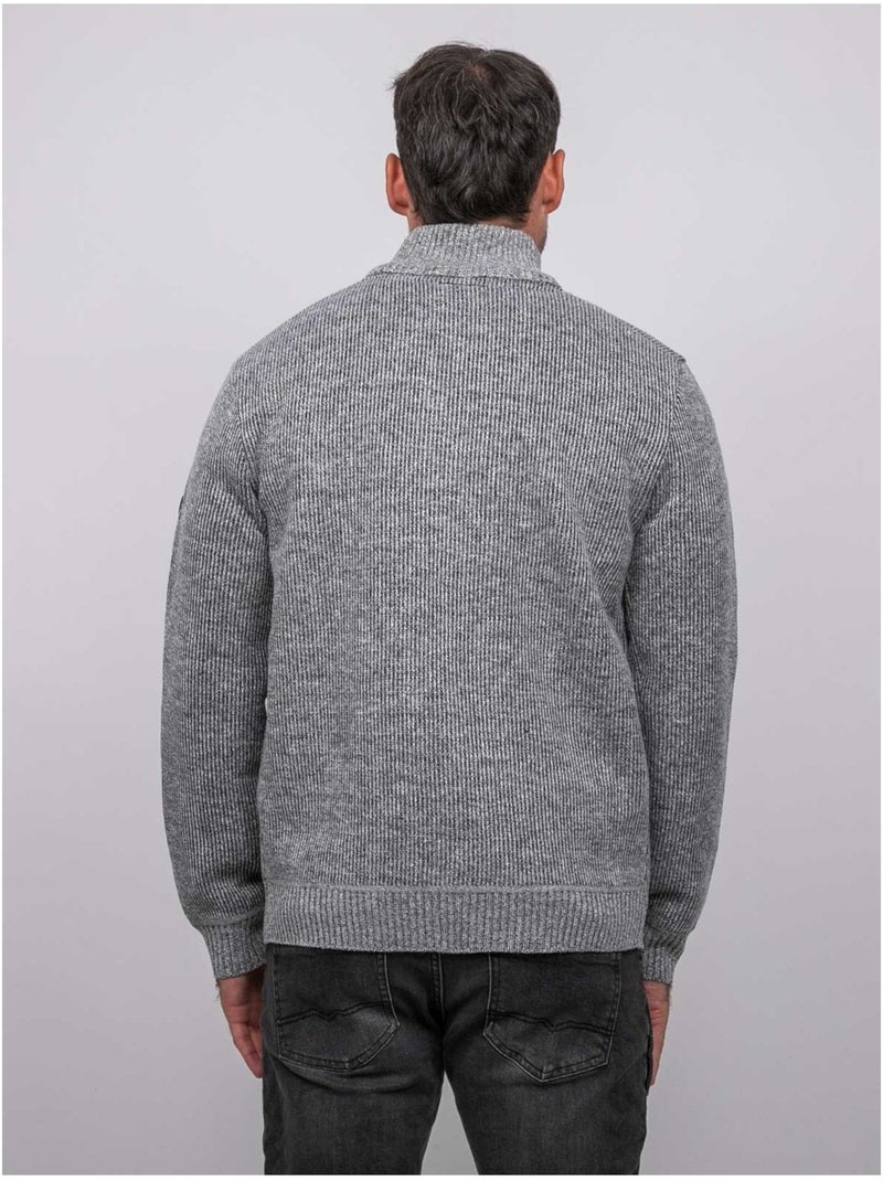 Gilet zippé col montant laporil Gris - Kiabi