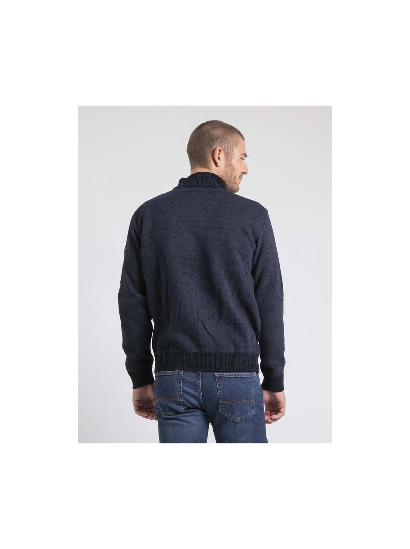 Gilet zippé col montant lygale Bleu marine - Kiabi