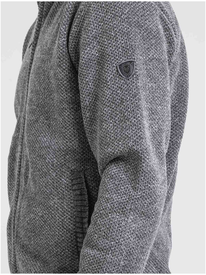 Gilet zippé col montant LYGALE Gris - Kiabi