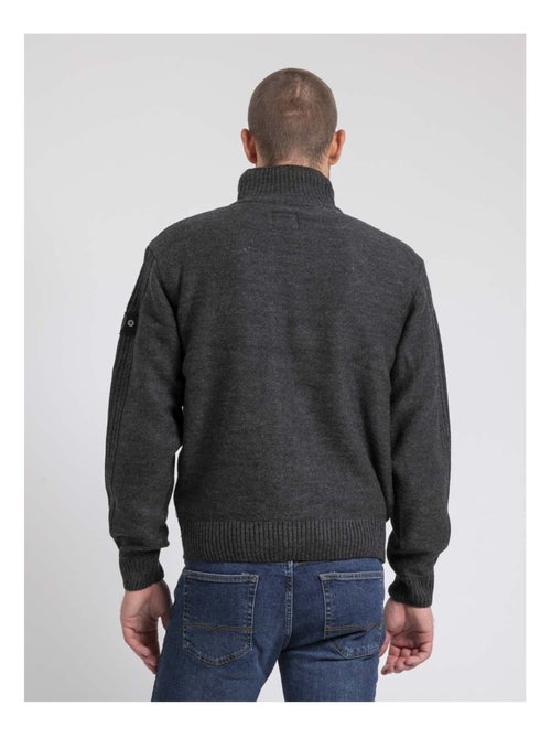 Gilet zippé col montant pur coton LITRITON - Kiabi