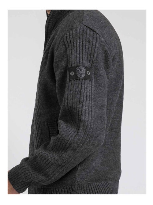 Gilet zippé col montant pur coton LITRITON - Kiabi