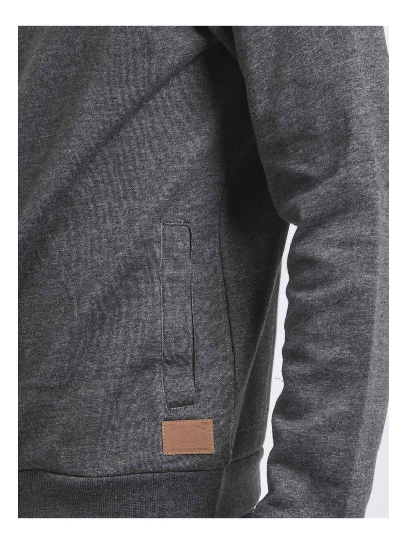 Gilet zippé col montant WITS gris anthracite - Kiabi