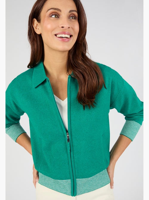 Gilet zippé col polo - Damart - Kiabi