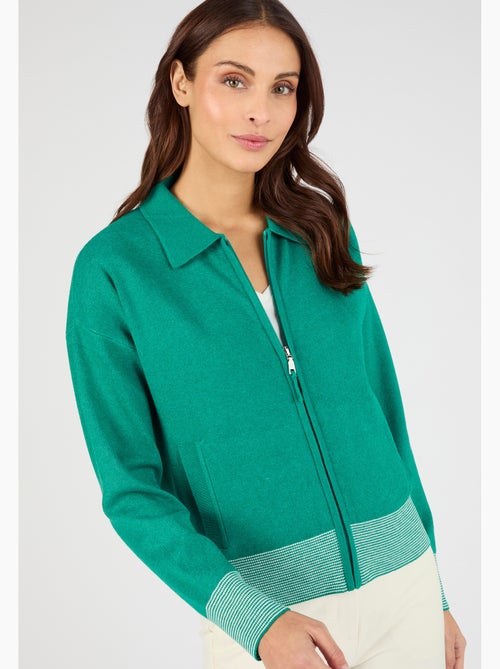 Gilet zippé col polo - Damart - Kiabi