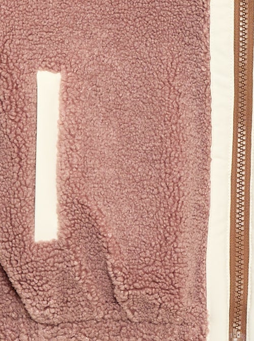 Gilet zippé effet moutonné - Kiabi