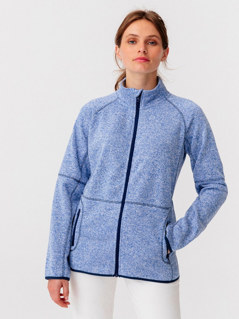 Gilet zippé en molleton - Happy D. by Damart Bleu - Kiabi