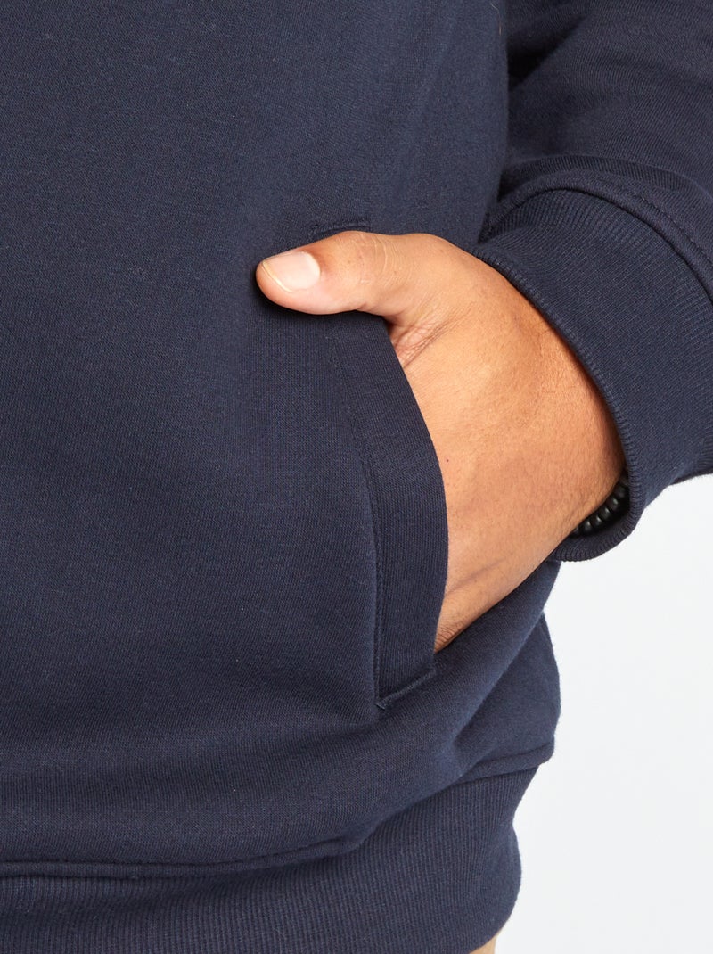 Gilet zippé en molleton Bleu - Kiabi