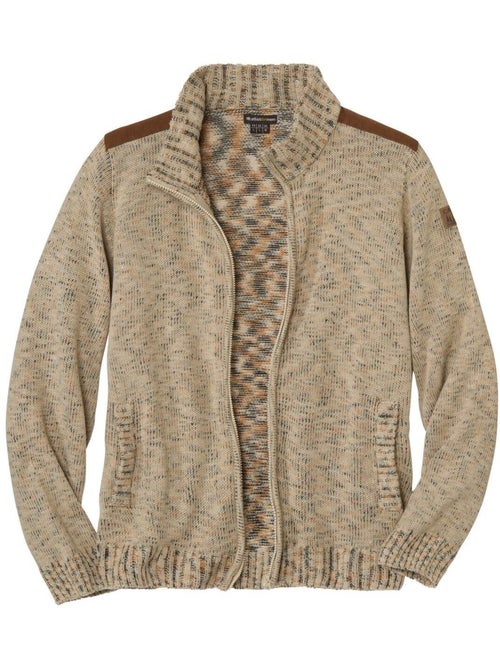Gilet Zippé en Tricot Moucheté - ATLAS FOR MEN - Kiabi Gilet Zippé en Tricot Moucheté - ATLAS FOR MEN - Kiabi