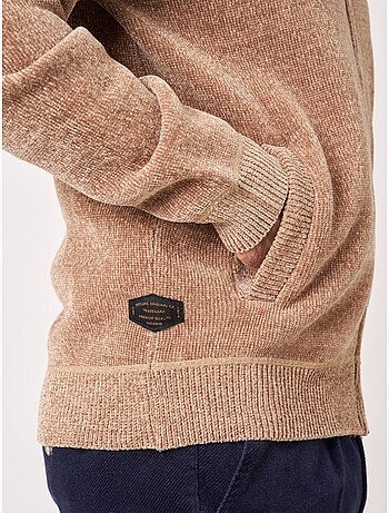 Gilet zippé homme en maille ultra douce 'deeluxe'