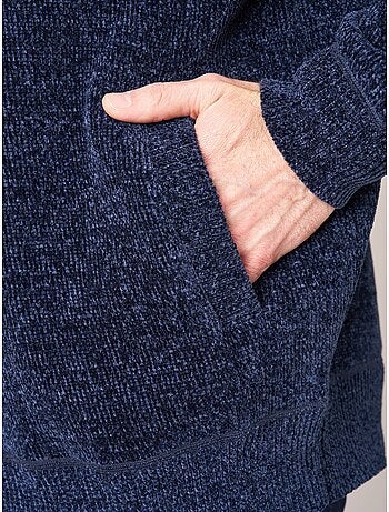 Gilet zippé homme en maille ultra douce 'deeluxe'