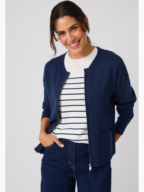 Gilet zippé maille milano - damart - Kiabi Gilet zippé maille milano - damart - Kiabi