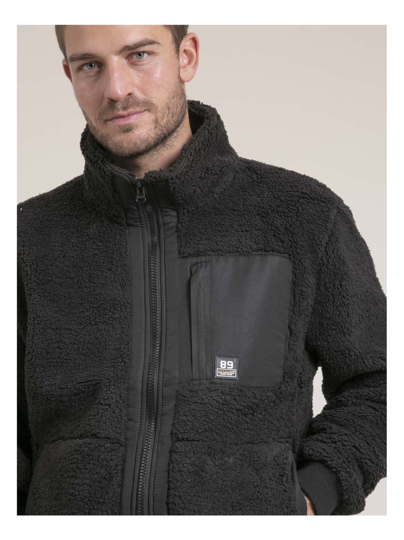 Gilet zippé polaire ZAMASKA Noir - Kiabi