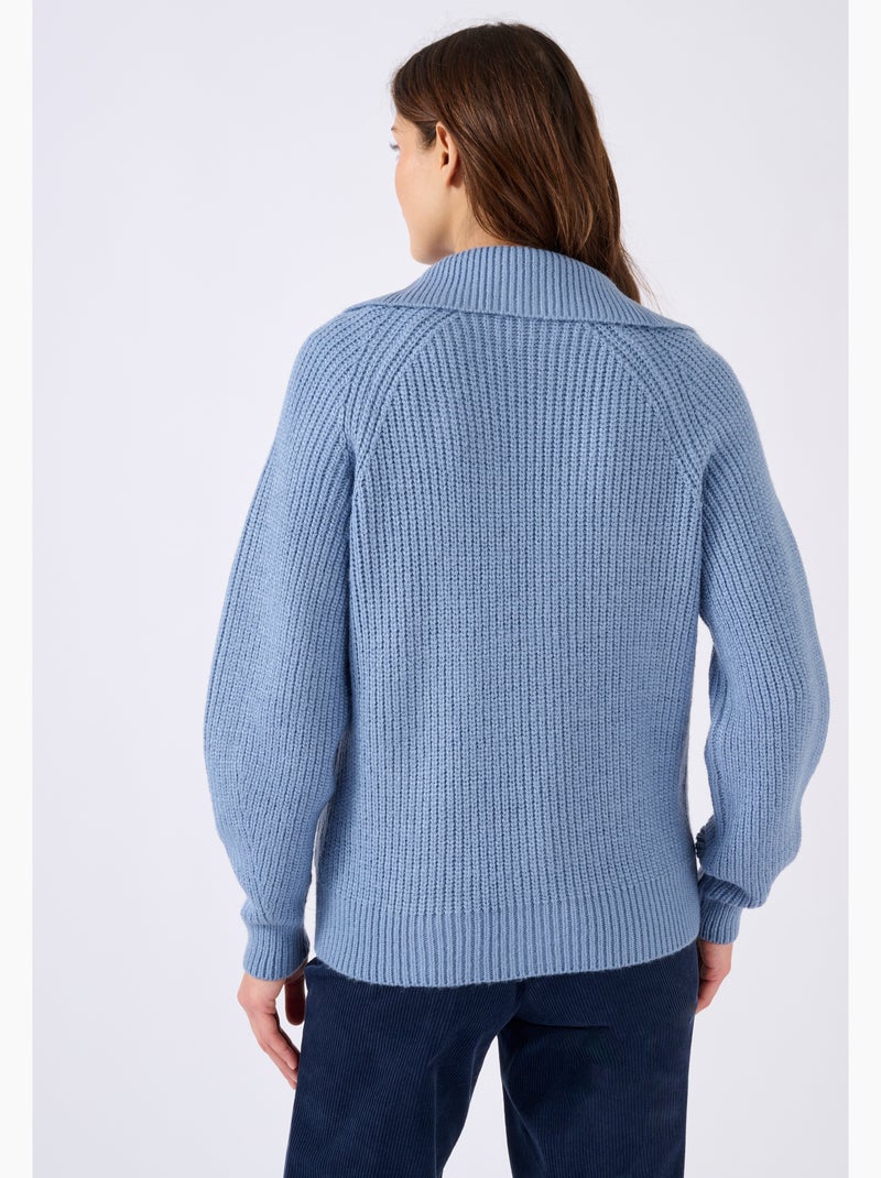 Gilet zippé Thermolactyl - Damart Bleu - Kiabi