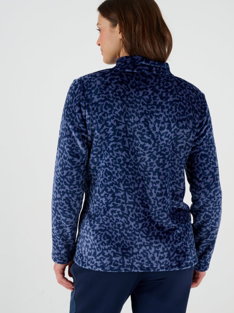 Gilet zippé Thermolactyl en maille polaire - Happy D. by Damart Bleu clair - Kiabi
