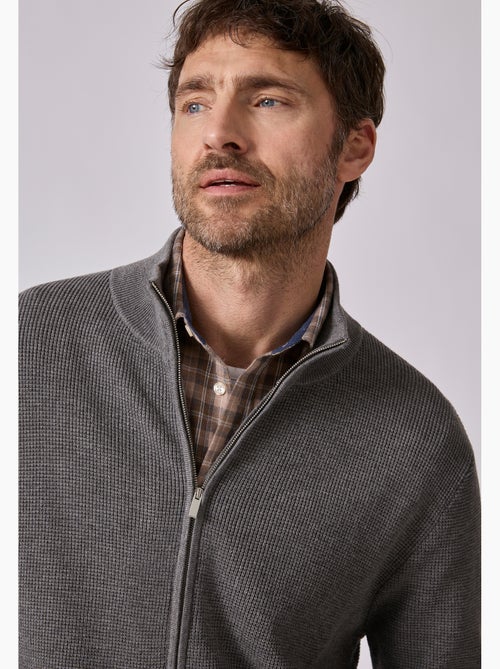 Gilet zippé thermolactyl en maille texturée - damart - Kiabi Gilet zippé thermolactyl en maille texturée - damart - Kiabi
