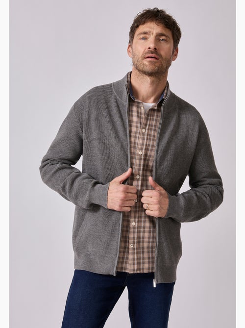 Gilet zippé thermolactyl en maille texturée - damart - Kiabi Gilet zippé thermolactyl en maille texturée - damart - Kiabi