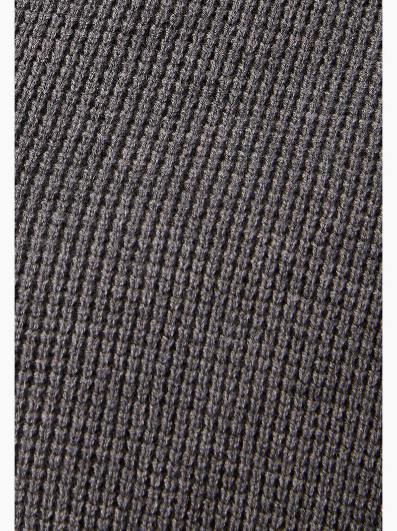 Gilet zippé thermolactyl en maille texturée - damart Gris - Kiabi