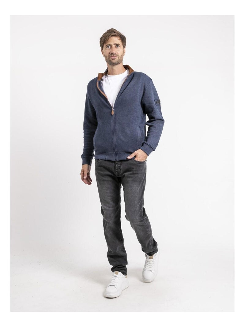 Gilet zippé WILFOX Bleu marine - Kiabi
